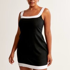 Abercrombie & Fitch Linen-Blend Wide Strap Mini Dress